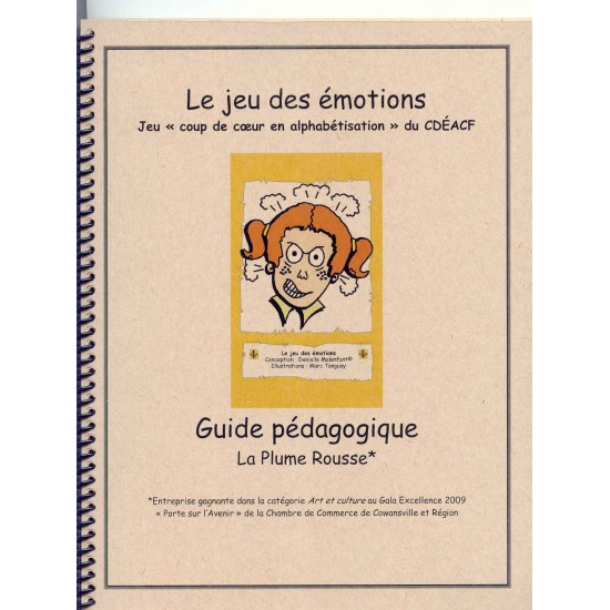 Matériel pédagogique - Guide du jeu des émotions - personnage féminin